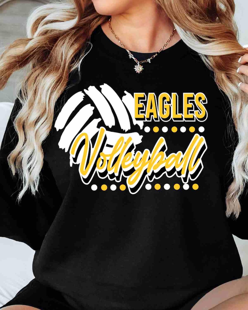 Eagles Volleyball Shirt Custom Volleyball Shirt Custom School Shirt Game Day Apparel Eagle Pride Shirt Volleyball Tees Eagles Sweatshirt