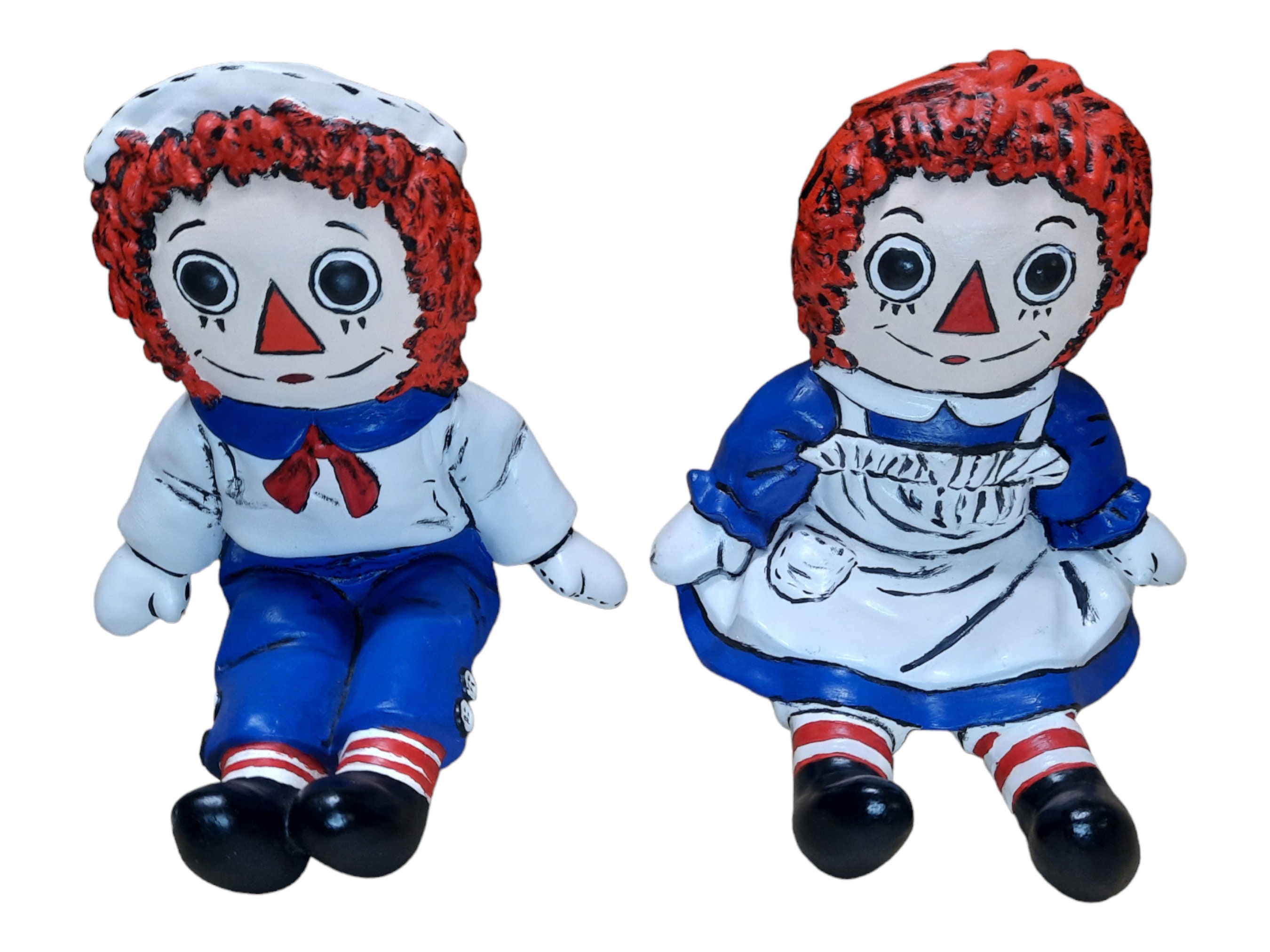 Vintage Raggedy Ann and Andy Ceramic Figures Etsy UK