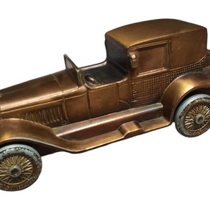 Vintage 1927 Lincoln Brougham Banthrico Car Coin Piggy Bank