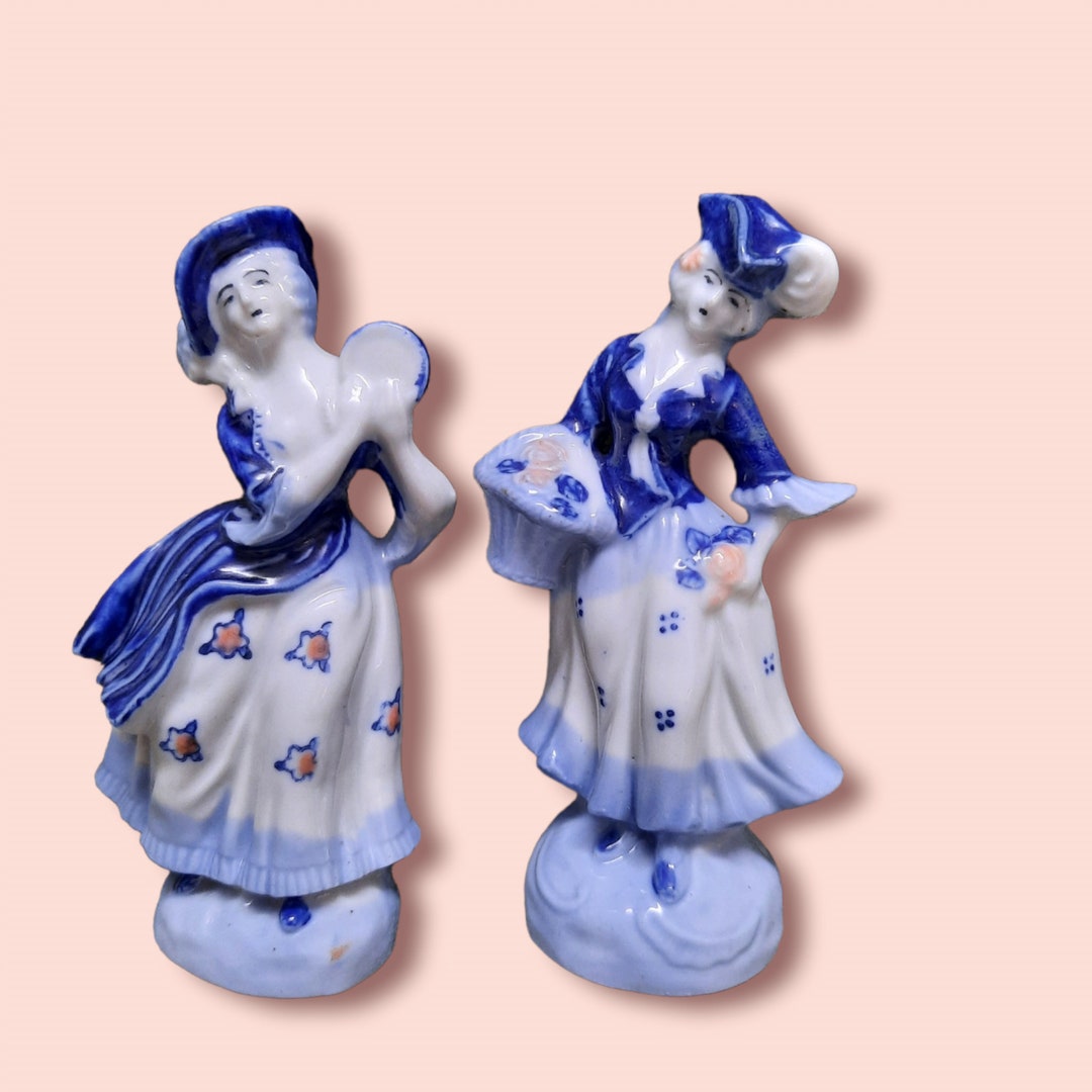 Set of VINTAGE Occupied Japan Porcelain 5 Lady Figurines Etsy