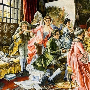 Vintage Italy Tapestry, Renaissance Rug, Handmade Silk Rug, Masterpiece ...