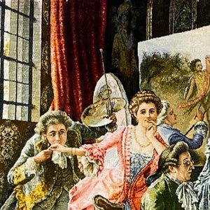 Vintage Italy Tapestry, Renaissance Rug, Handmade Silk Rug, Masterpiece ...