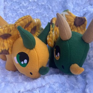 Sunflower Triceratops plushie