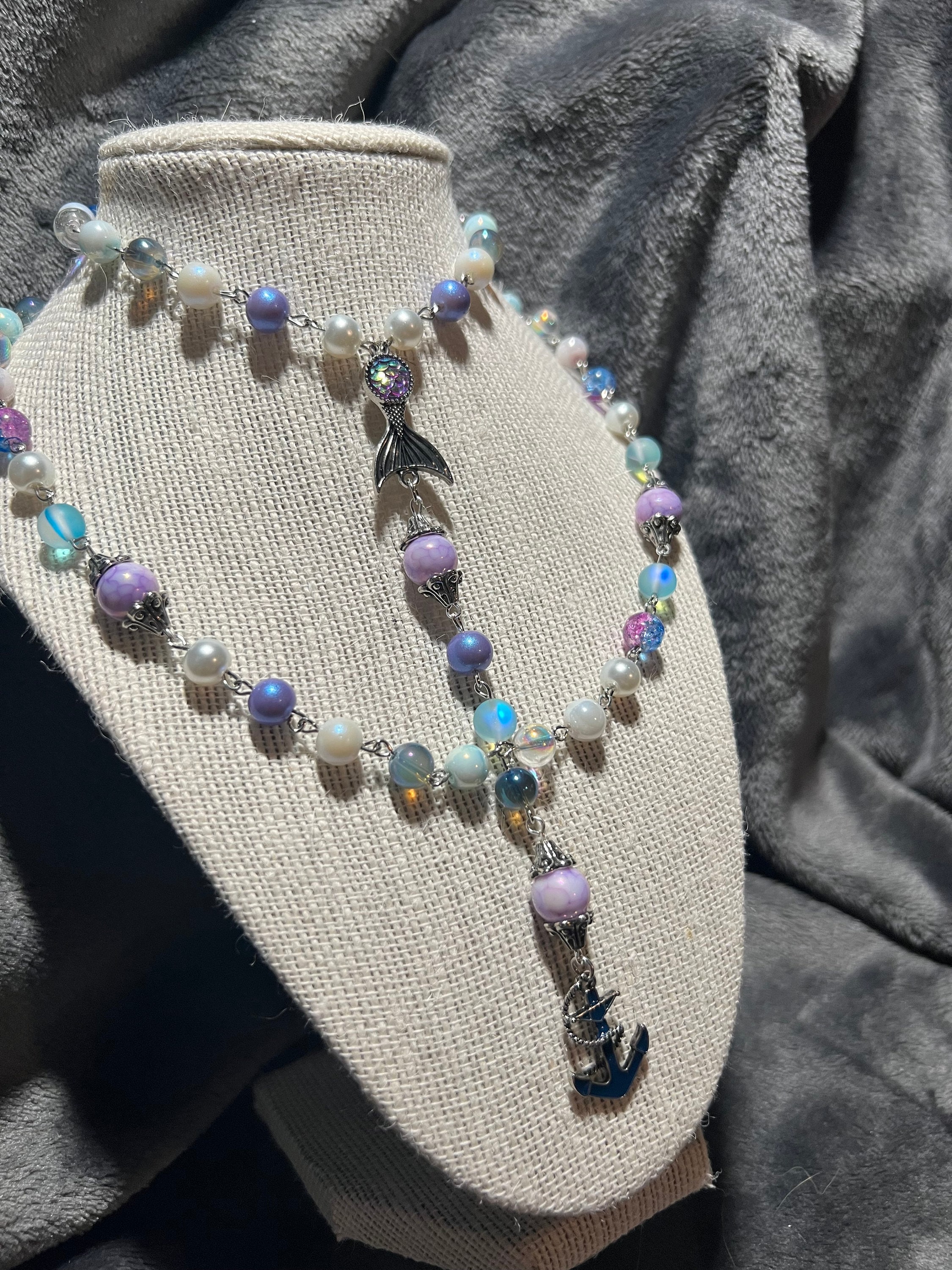 Ocean Themed Anchor Rosary Etsy