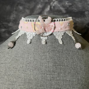 Pink tree of life choker