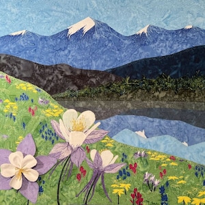 Mountain Glory Raw Edge Applique Pattern - Hard Copy