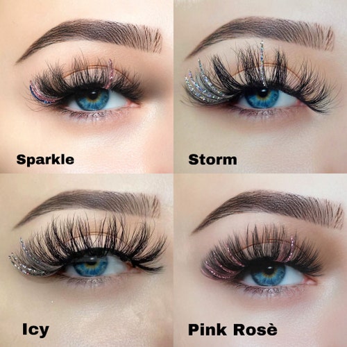 Mink Lashes Eyelashes Natural Minks Cosmetics Beauty Etsy