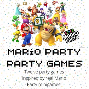 Mario Party-Inspired Party Games! 12 IRL Real-Life Mario Party Minigames Mini-games for Kids Children Adults