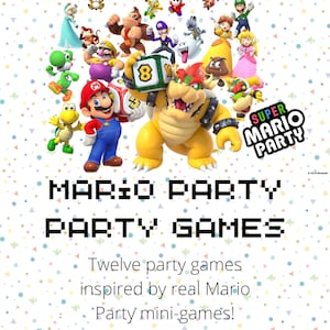 Mario Party-Inspired Party Games! 12 IRL Real-Life Mario Party Minigames Mini-games for Kids Children Adults