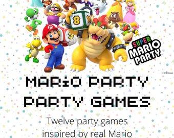 Mario Party-Inspired Party Games! 12 IRL Real-Life Mario Party Minigames Mini-games for Kids Children Adults