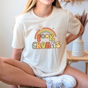 Crohns Disease Shirt, Retro Crohns Disease Shirt, Chronic Illness Tshirt, Crohns Disease, Funny Crohns, Gift for Crohns, Crohns Disease Gift