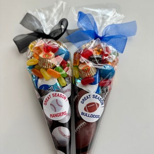 Sport Football Baseball End Of Season Party/After Game Treats/ Candy Cones/Birthday Favor Team Mom