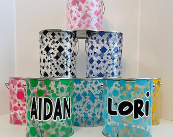 Personalized Paint Can Party Favor Container/ Candy/Birthday/Anniversary/Baby/Thank You
