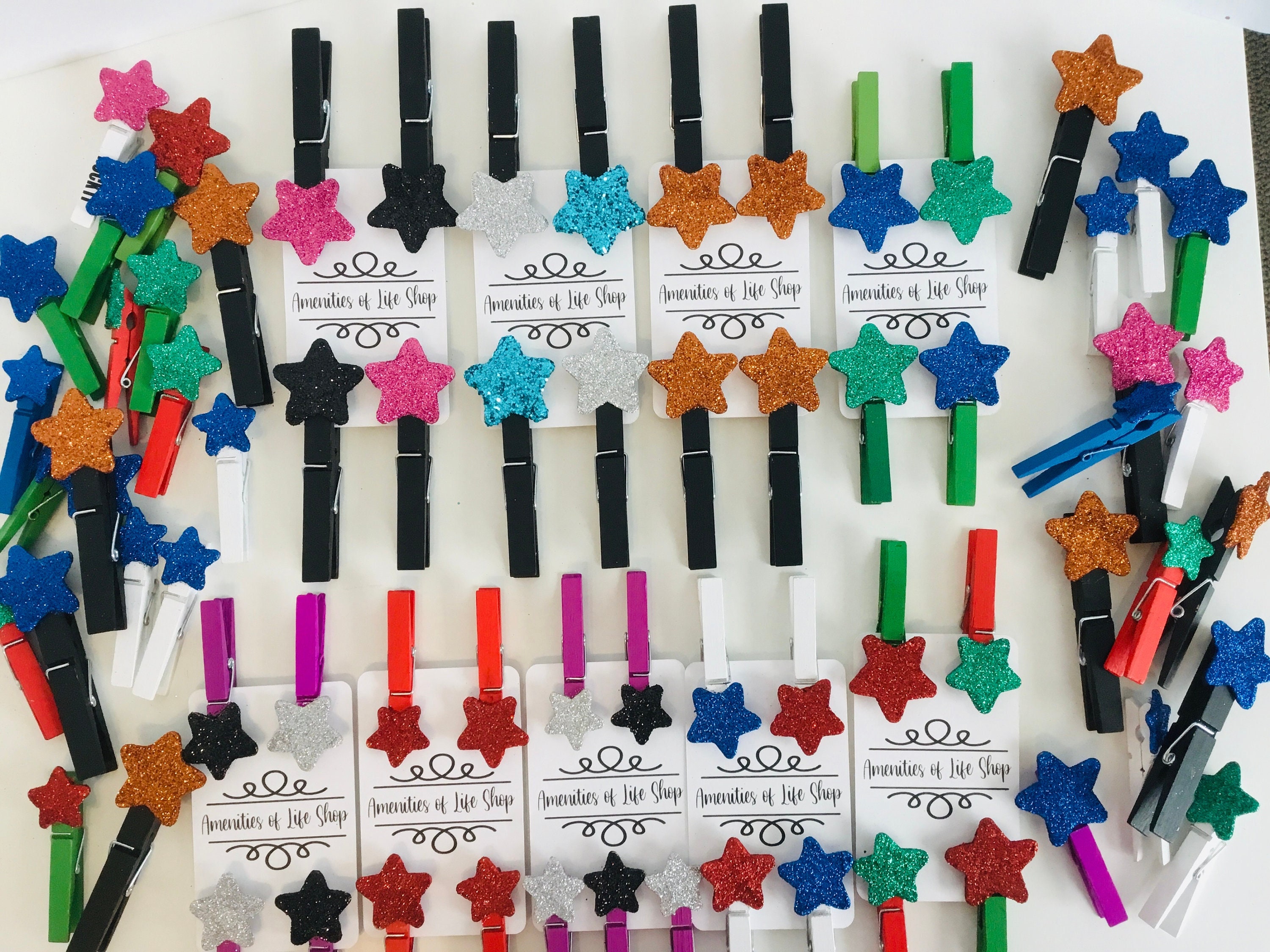 Amazon.com: Cabilock 20pcs White Love Clips 20 Pieces Per