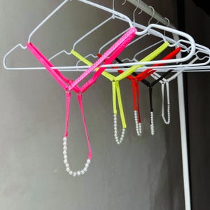 Dessous, Perlenhöschen, offenes Höschen, Perlenhöschen, Höschen mit offenem Schritt, Sexy Tanga-Höschen, Perlentanga