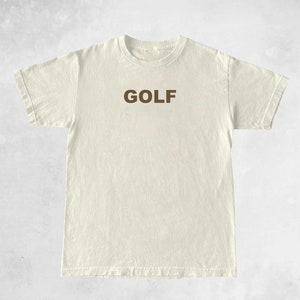 Golf Shirt, Golf Wang Tee Shirt, Tyler Golf Shirt, Y2K College Crewneck Shirt, Sand Forest Green Brown Aesthetic shirt