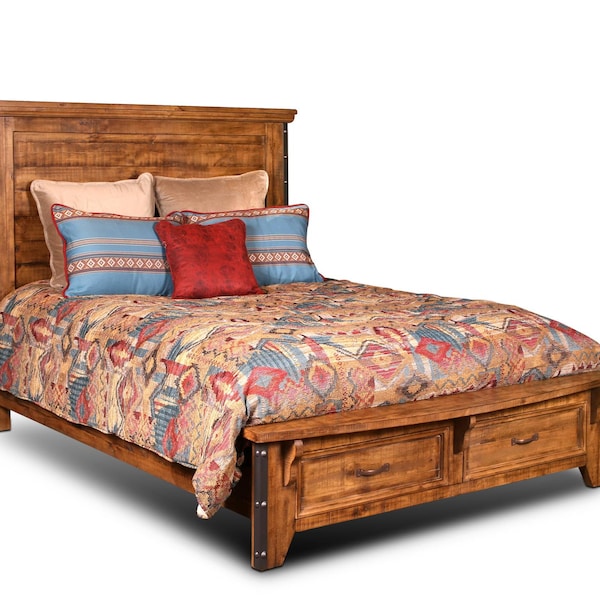 Rustic King Bed Frame - Etsy