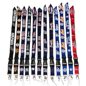 MLB Baseball Lanyards Handgelenk Abnehmbarer Schlüsselbund ID Handyhalter Umhängeriemen Schnellverschluss Abzeichen! Schneller Versand Multiple Team USA Verkäufer