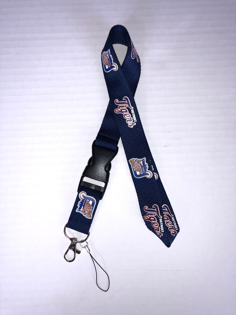 MLB Baseball Lanyards Wristlet Detachable Keychain ID Phone Holder Neck