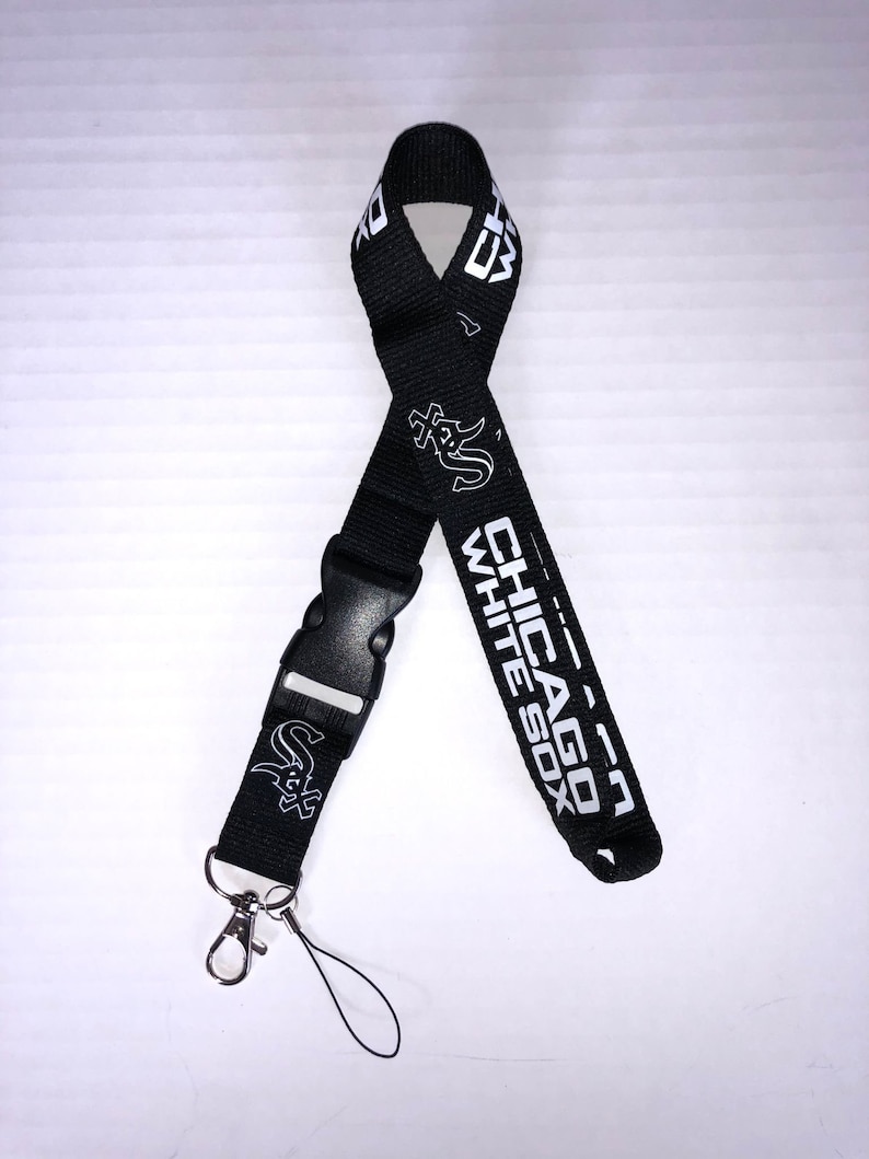 MLB Baseball Lanyards Wristlet Detachable Keychain ID Phone Holder Neck