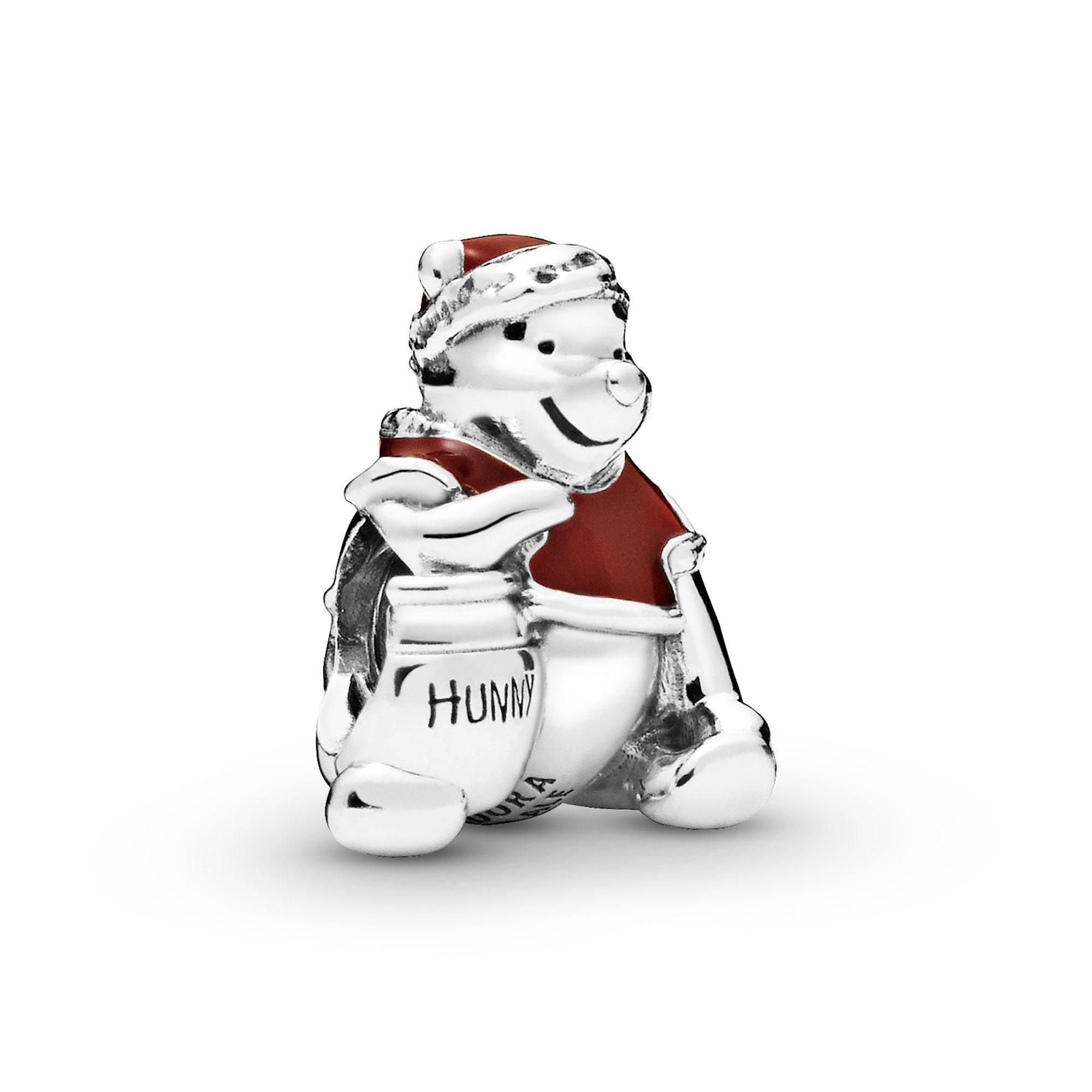 Disney Winnie The Pooh Hunny Pot Christmas Charms S925 Fits All Bracelets  Necklaces Jewelry Pendant Stamped FREE Gift Pouch NEW USA Seller