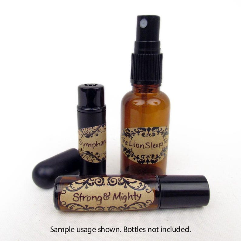 81 Blank Apothecary Poly Weatherproof Labels DIY Aromatherapy Bottle ...