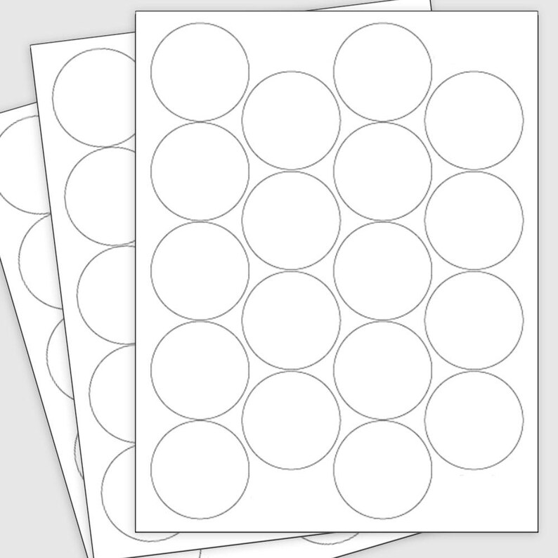 54 Clear Round Circle Weatherproof Stickers Protectors for DIY ...