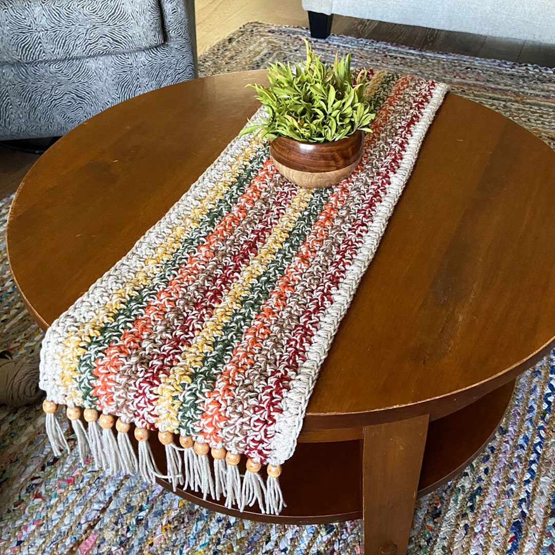 Pattern! Quick & Easy Crochet Table Runner Tutorial | Beginner Level - Etsy