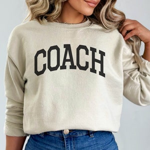 Coach Sweatshirt, Team Coach Gift, Sport Coach, Soccer Coach, Game Day Sweatshirt, Volleyball Coach, Football Coach, Baseball Coach, Hockey