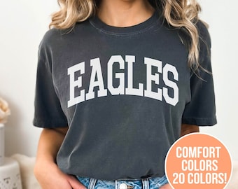 Eagles School Team Mascot Shirt, Eagles Shirt, Eagles Team Mascot, Eagles School Mascot, Eagles Comfort Colors Shirt, Eagles Spirit Shirt