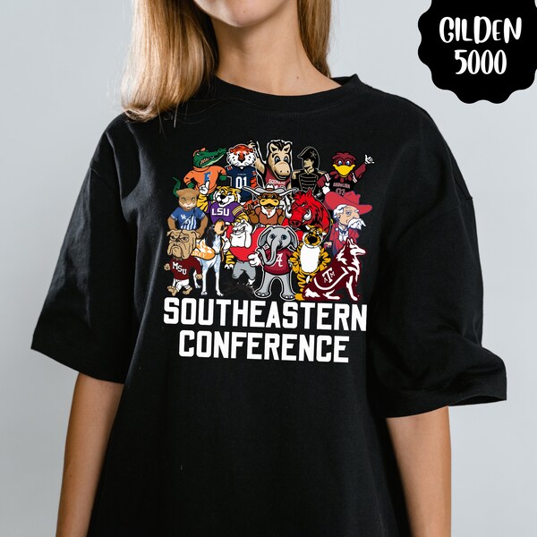 SEC Shirt / Southeastern Conference Shirt / SEC Conference / New SEC Conference / College Mascot Shirt / College Football Shirt /