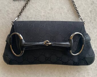 Gucci Tom Ford Black Leather Horsebit Clutch Bag ! RARE LIMITED EDITION