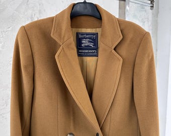 Burberry 90s vintage wool & cashmere camel coat