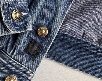 Versace Jeans Couture 90s Unisex Vintage Denim Bomber Jacket