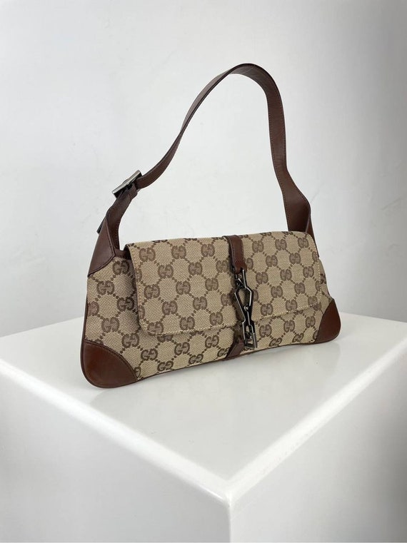 GUCCI 1980's era Accessory Collection GG monogram purse