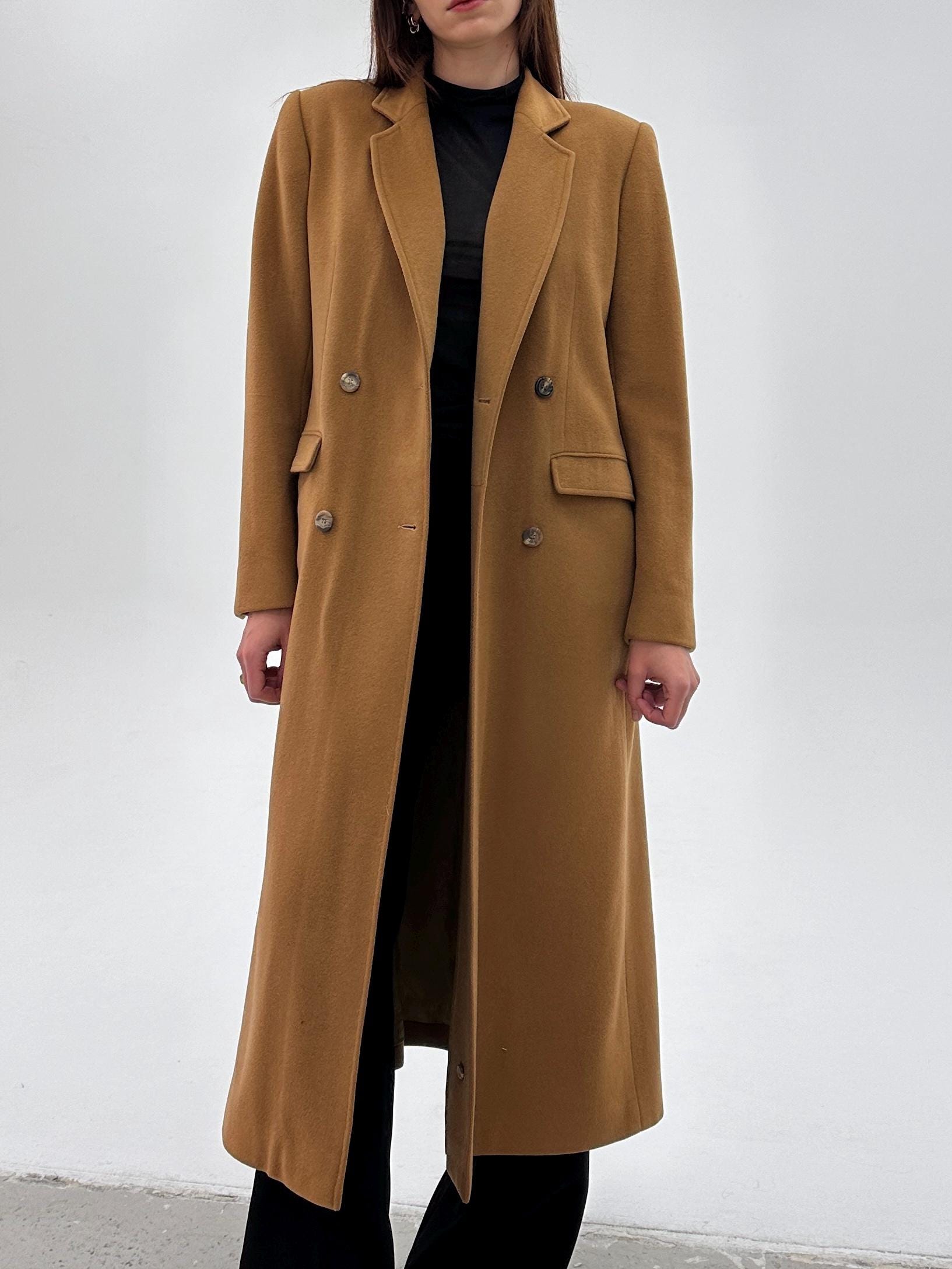 Burberrys 英国製 90s ウール＆キャメル Burberry 90s Vintage Wool & Cashmere Camel Coat - Etsy