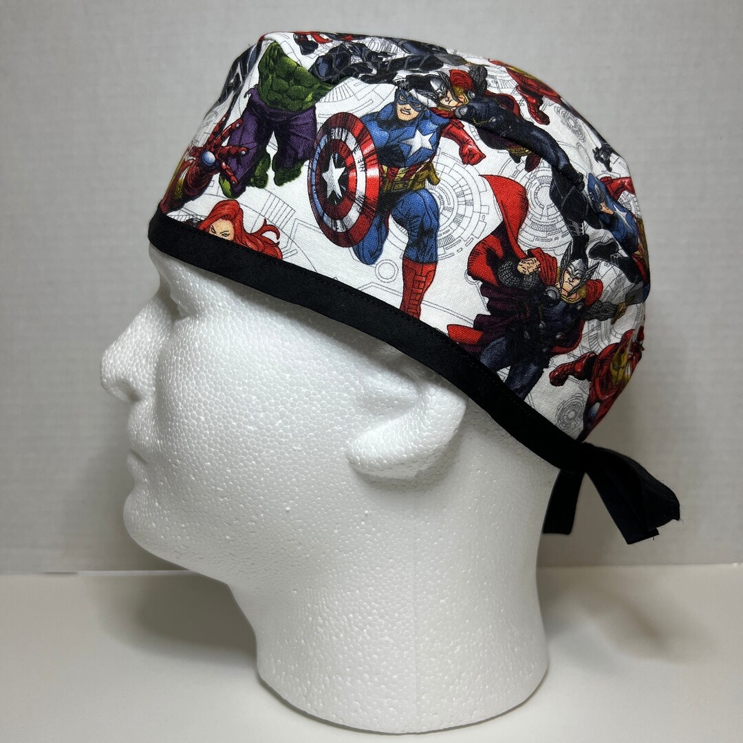Marvel Avengers Men's Scrub Hat Etsy