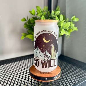 So Will I 18oz Glass Can, Bible Affirmations Tumbler, Christian Affirmation Cup, Affirmation Women, Christian Glass Cup, Worship Tumbler