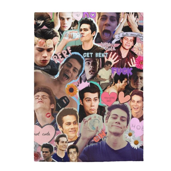 Dylan Obrien Photo Collage Blanket Velveteen Plush Blanket Etsy