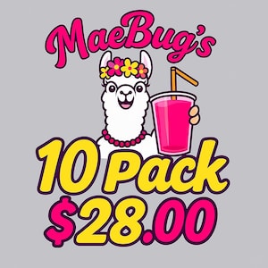 10 Pack Bundle Sale  - 10 loaded Tea Mixes!  Loaded Tea To Go! Vitamins, Antioxidants & Clean Caffeine. Sugar Free!