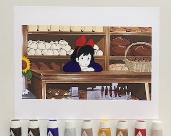 Anime Print - Bakery Wall Art (Birthday Gift, Christmas Gift, Holiday Gift, Thank You Gift, Housewarming Gift)