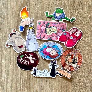 Anime-Inspired Sticker Pack – Mix and Match Set of 6 Cute Vinyl Stickers, Hand-Drawn Character Art for Journals, Laptops & Gifts