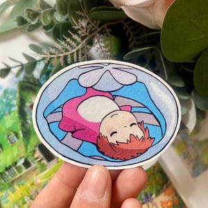 Wunderlicher Ozean-Mädchen-Aufkleber - Süßes wasserfestes Vinyl im Anime-Stil, Kawaii Art, ästhetisches Briefpapier
