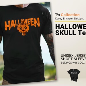 Halloween Skull-T-shirt