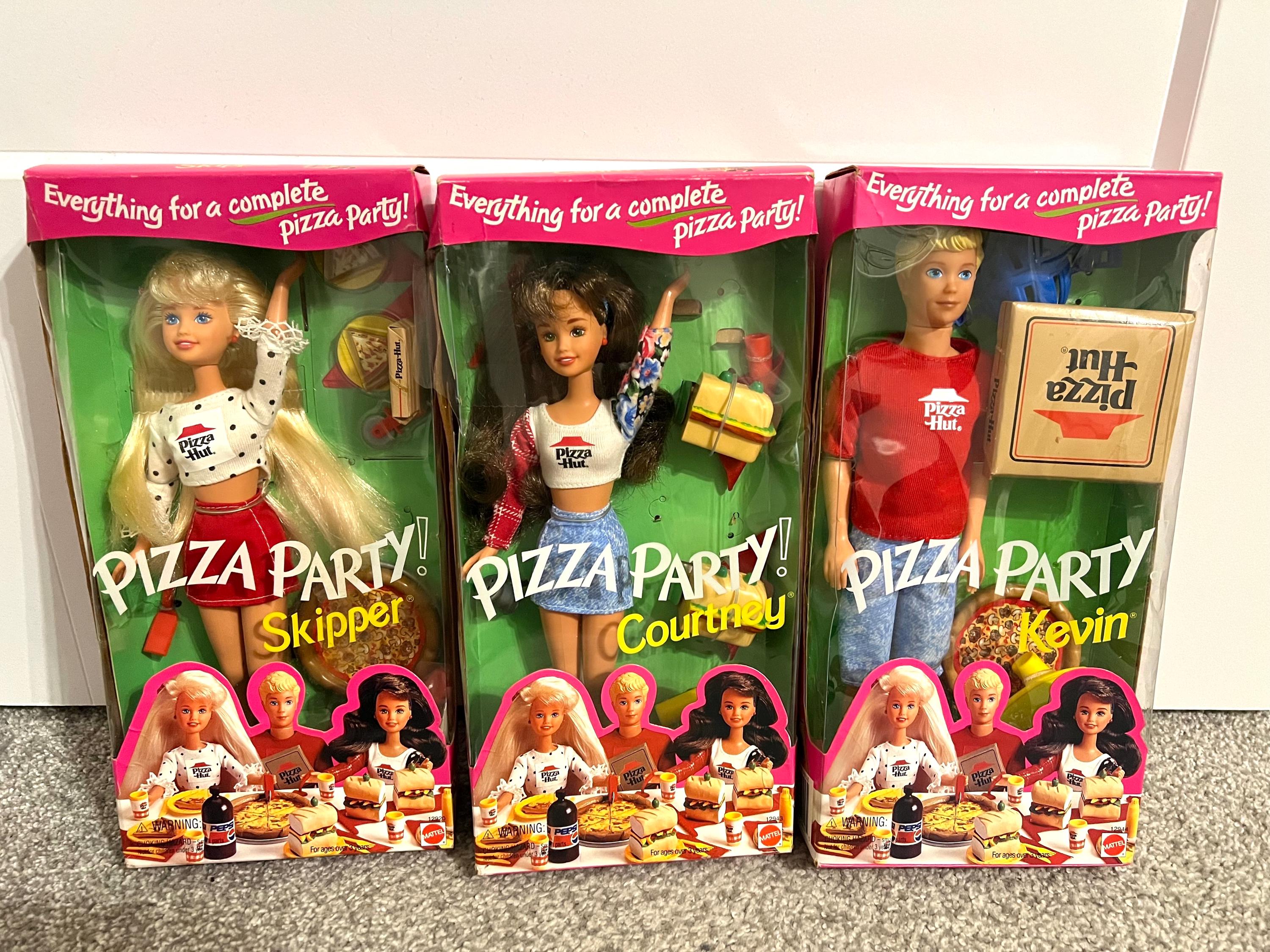 1994 Barbie Pizza Party Trio – Skipper, Courtney, and Kevin - Etsy