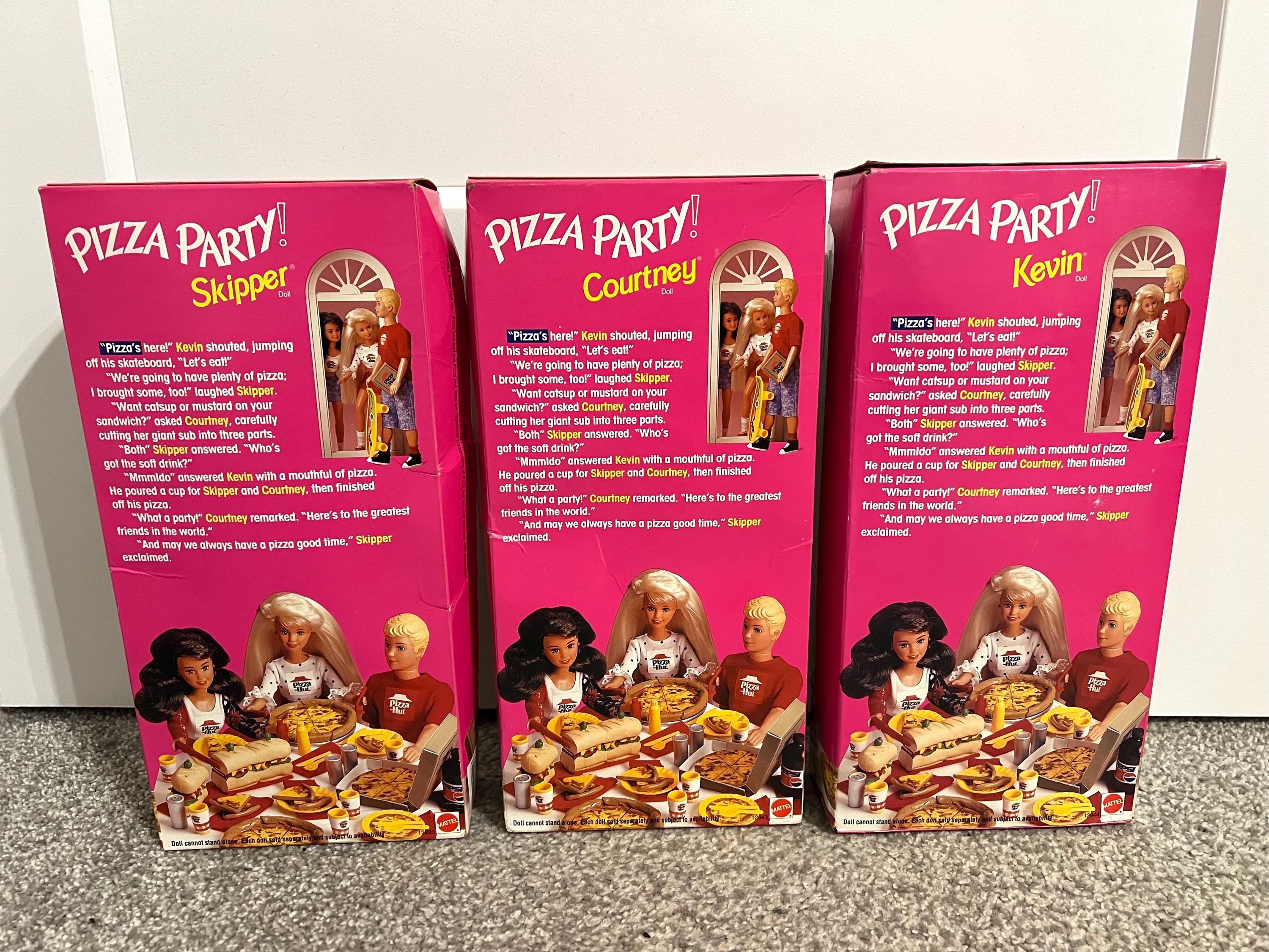 1994 Barbie Pizza Party Trio – Skipper, Courtney, and Kevin - Etsy