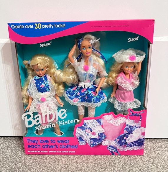 1992 Barbie Sharin Sisters - Skipper, Barbie, Stacie - Etsy