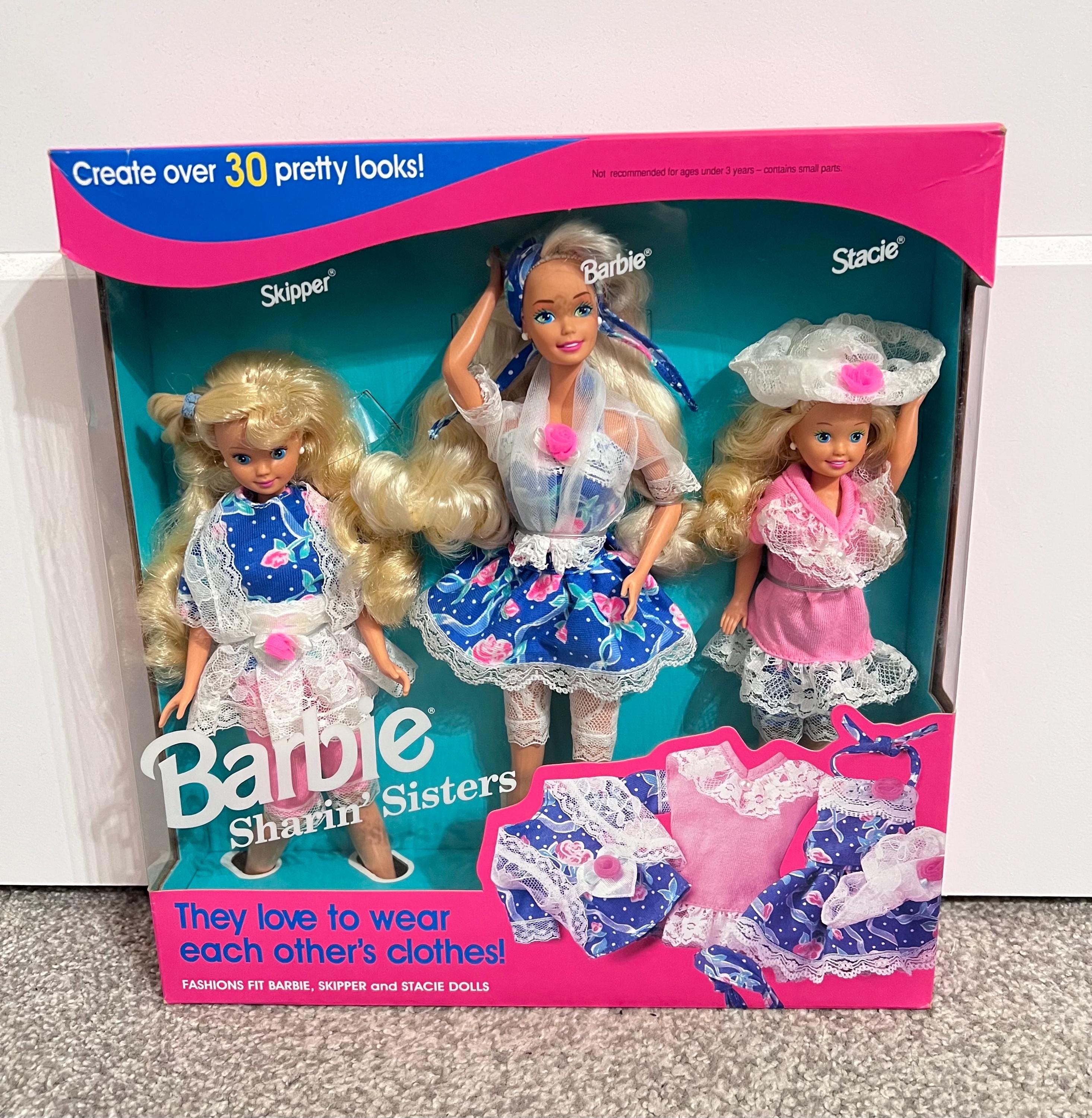 1992 Barbie Sharin Sisters - Skipper, Barbie, Stacie - Etsy