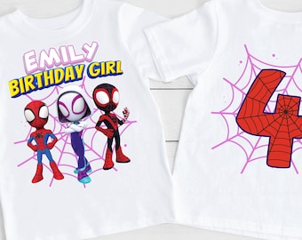 Spidey Geburtstagskind Shirt, Ghost Spidey T Shirt, Spidey und seine erstaunliche Freunde Geburtstag Shirt, Spinne Kleinkind Shirt, Familie Geburtstag Tee