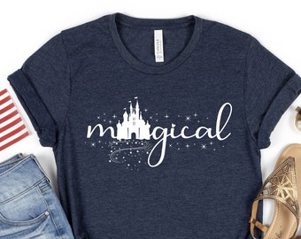 Magical Shirt, Disney Magical Shirt, Disneyworld Shirts, Disneyland Vacation Tee, Girl's Tees, Women Disney Shirt, First Disney Trip Shirt,